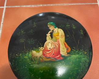 Russian USSR laquer boxes by famour designers many with certificates.