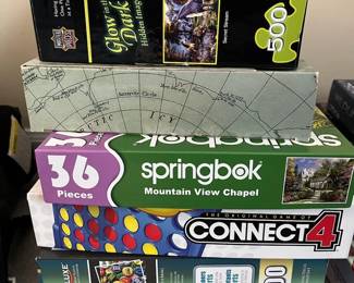 Board Games, Puzzles, Booster Seat And Child Car Seat