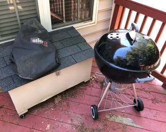 Lets BBQ Weber Charcoal Grill  Storage 