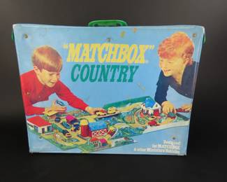 1972 "Matchbox Country" Play Layout in Carry Case