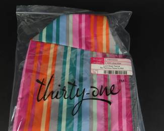 New Insulated Thirty-One "Lollipop Stripe" Insulated Lunch Bag #AG52