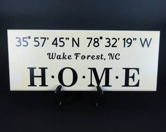 Nice Wooden Wake Forest Wall Hanging