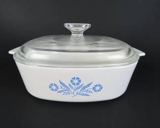 Corning Ware "Blue Cornflower" 2 Quart Lidded Baking Dish #A-2-B