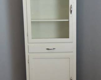 Vintage White Kitchen Cabinet