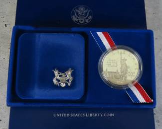 1986 Liberty .900 Silver Uncirculated Coin in Box