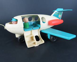 Vintage Fisher Price Airplane with Little People
