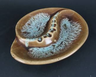 Large Vintage Mid Century Modern Ceramic Ashtray