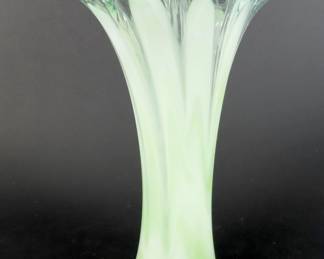 Hand Blown Swung Art Glass Vase