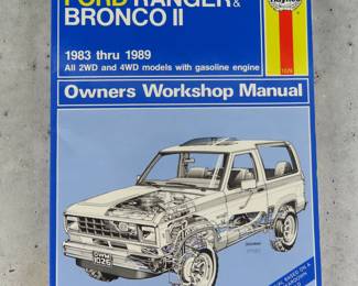 Vintage Haynes Ford Ranger & Bronco II Owners Workshop Manual