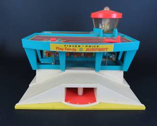 Vintage Fisher Price Play Family Airport