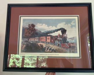 Currier & Ives Transportation Prints - American Express Train