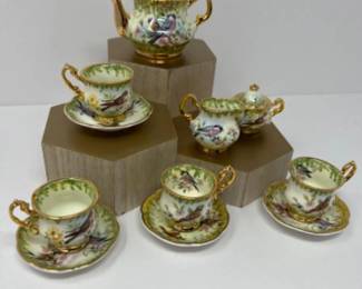 Raymond Everill & Sons Limehouse Victorian Birds Miniature Tea Set