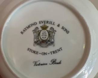 Raymond Everill & Sons Limehouse Victorian Birds Miniature Tea Set