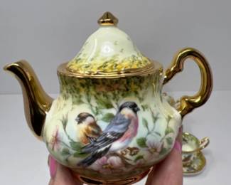 Raymond Everill & Sons Limehouse Victorian Birds Miniature Tea Set