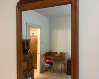 	Large Wood Framed Mirror 26x45