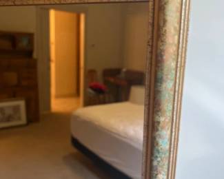 Faux Aged Patina Floor Length Mirror