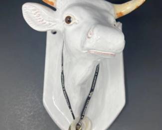 Vintage Bavent France Tuilerie Normande TN Cow Bull Head