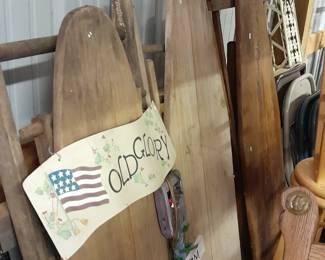 Wooden ironing boards