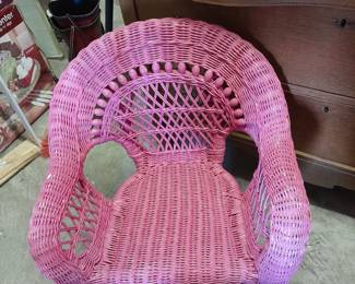 Child's wicker chair