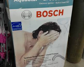 Tankless water heater still in the box