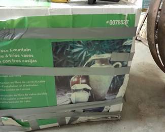 Fountain still in the box