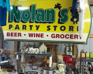 Very large light up sign