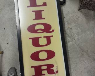 Large light up Liquor Sign
