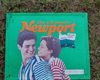 Vintage cigarette sign