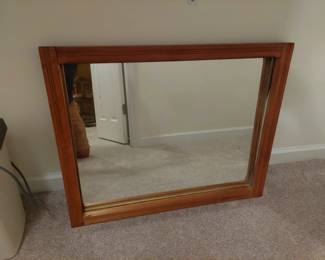 nice wooden framed mirror