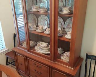 Beautiful cherry china closet