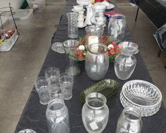 Variety of glassware and dishes