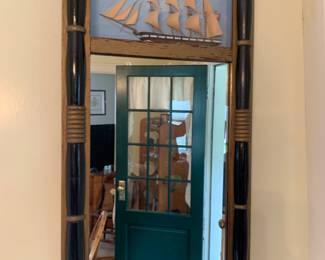 mirror with shadow box art