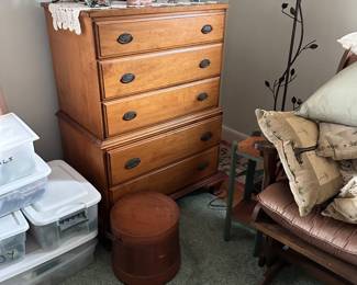 hard wood dresser
