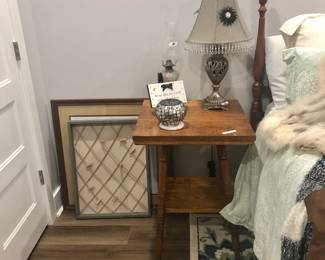 Night Stand and Lamps