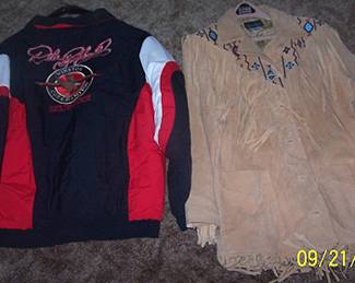 Dale Earnhardt jacket, Leather fringe coat