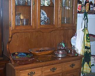 Tell City china hutch