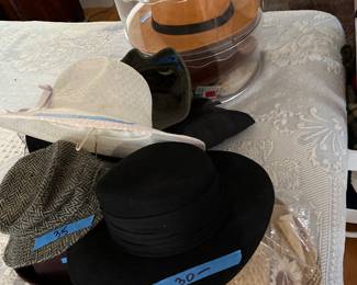 many hats Burberry Irish etc