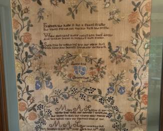 embroired anf f ramed