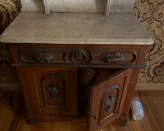 washstand marble topped