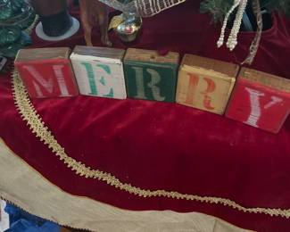 Christmas has arrived here! Skirts/decor/collectibles