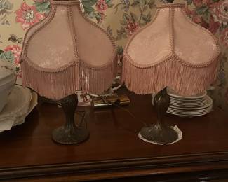 1920 Bronze table lamps