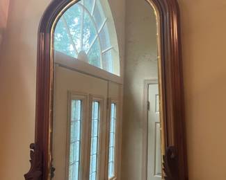 Victorian mahogany wall mirror