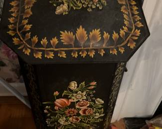 Fireplace Victorian Scuttle Box floral pattern