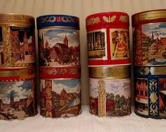 8 German Cookie Tins
