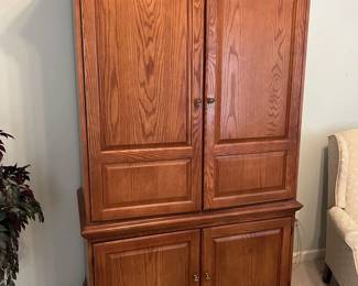 Beautiful Solid Wood Entertainment Cabinet