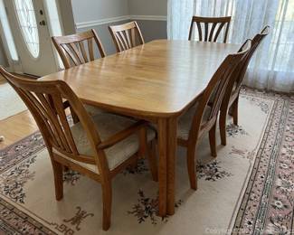 Gorgeous MCM Dining Table and 6 Dining Chairs