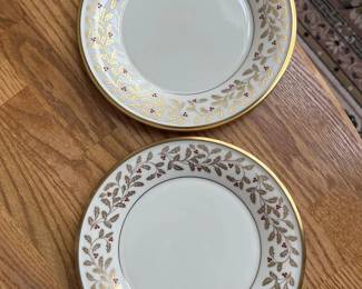 Pair of Lenox Eternal Christmas Luncheon Plates
