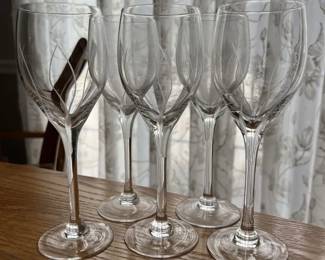 Set of 5 Gorgeous Crystal Glasses