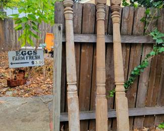 Antique Wood Porch Columns