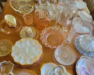 Vintage Fine China, Crystal, Depression & Pressed Glass